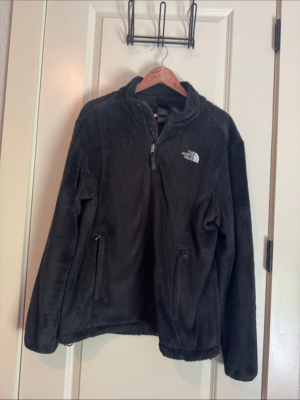 The North Face Black Plush Full-Zip Fleece